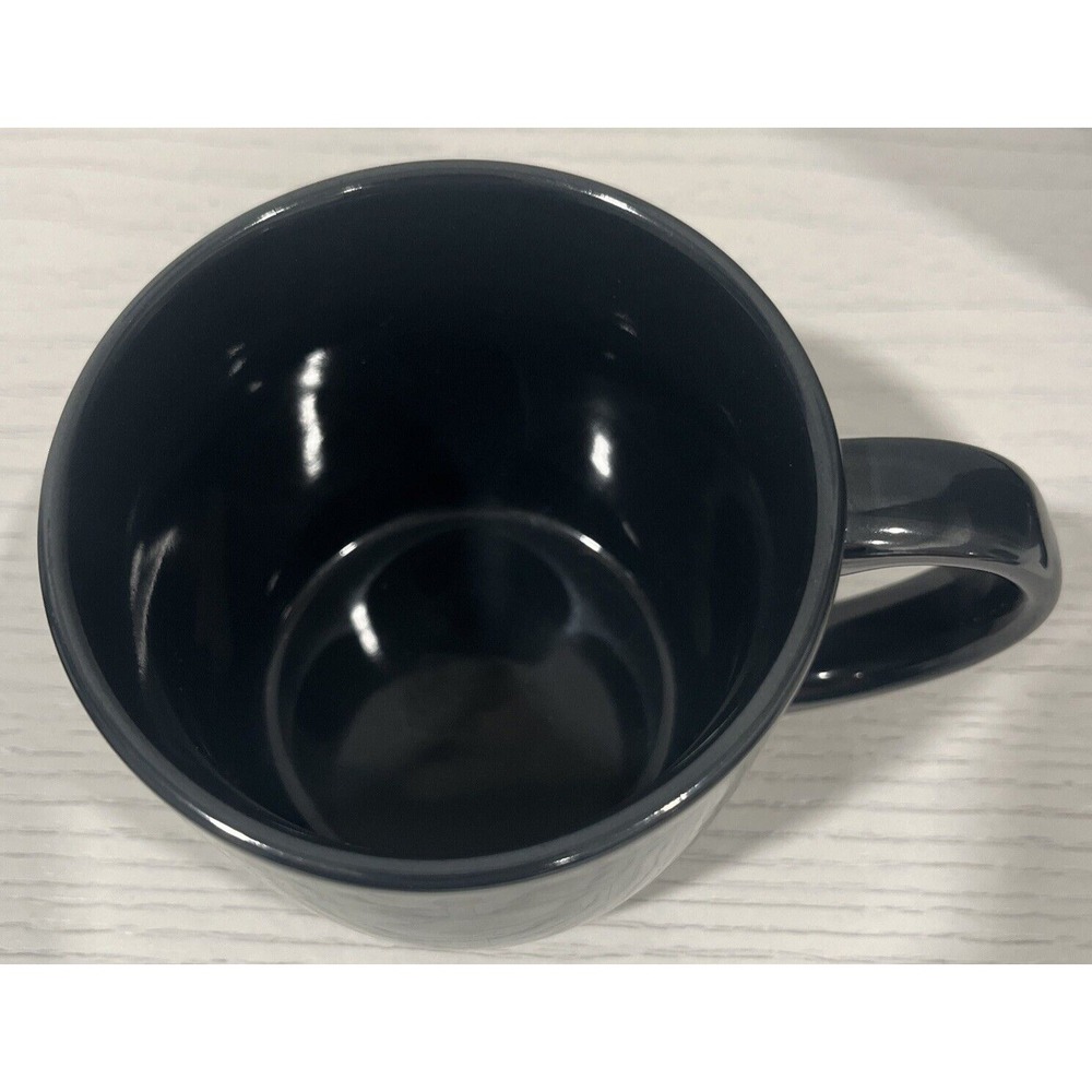 Dunkin Donuts Ceramic Winter Coffee‎ Mug Dk Gray Pearlescent Snowflake 2014 NEW! - Picture 5 of 7